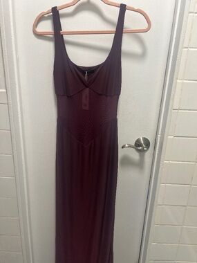 Naked Wardrobe The Smokeshow Maxi Dress NWT Purple